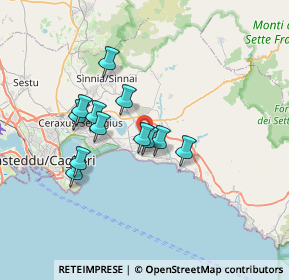 Mappa Via Costantino Nivola, 09045 Quartu Sant'Elena CA, Italia (6.10167)
