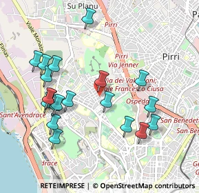 Mappa Via Monteponi, 09121 Cagliari CA, Italia (1.113)