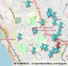 Mappa Via Monteponi, 09121 Cagliari CA, Italia (1.364)