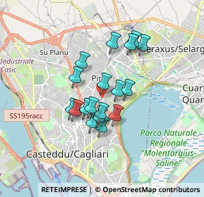 Mappa Via Evangelista Torricelli, 09134 Cagliari CA, Italia (1.41222)