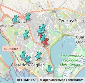 Mappa Via Evangelista Torricelli, 09134 Cagliari CA, Italia (1.92)