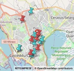 Mappa Via Evangelista Torricelli, 09134 Cagliari CA, Italia (1.84)