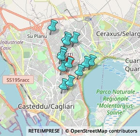 Mappa Via Evangelista Torricelli, 09134 Cagliari CA, Italia (1.11692)