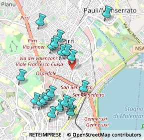 Mappa Via Evangelista Torricelli, 09134 Cagliari CA, Italia (1.17)