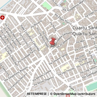 Mappa Via Giuseppe Garibaldi, 130, 09045 Quartu Sant'Elena, Cagliari (Sardegna)