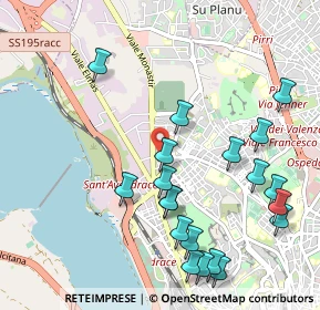 Mappa Via Buccari, 09122 Cagliari CA, Italia (1.285)
