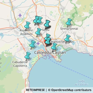 Mappa Via Buccari, 09122 Cagliari CA, Italia (6.07105)
