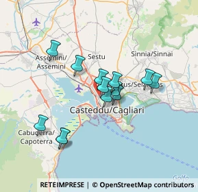 Mappa Via Buccari, 09122 Cagliari CA, Italia (6.08615)