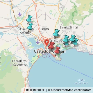 Mappa Via Montello, 09122 Cagliari CA, Italia (7.19846)