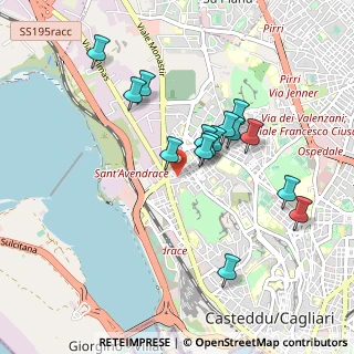 Mappa Via Montello, 09122 Cagliari CA, Italia (0.928)