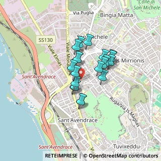 Mappa Via Montello, 09122 Cagliari CA, Italia (0.3225)