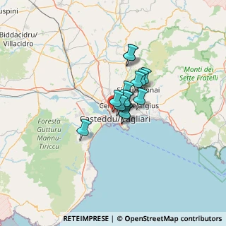 Mappa Via Monte Nero, 09122 Cagliari CA, Italia (7.81857)
