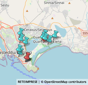 Mappa Via Niccolò Paganini, 09045 Quartu Sant'Elena CA, Italia (3.56357)