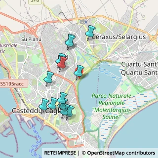 Mappa Via Giuseppe Mercalli, 09129 Cagliari CA, Italia (2.02385)