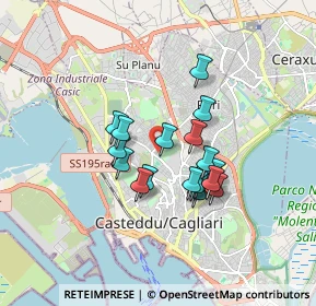 Mappa Via Saverio Mattei, 09121 Cagliari CA, Italia (1.43056)