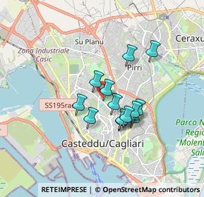 Mappa Via Saverio Mattei, 09121 Cagliari CA, Italia (1.38615)