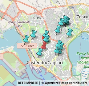 Mappa Via Saverio Mattei, 09121 Cagliari CA, Italia (1.6)