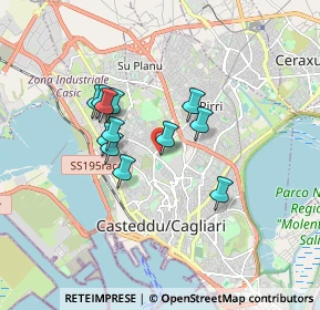Mappa Via Saverio Mattei, 09121 Cagliari CA, Italia (1.46417)
