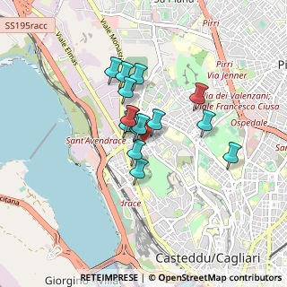Mappa Via Monte Grappa, 09122 Cagliari CA, Italia (0.64067)