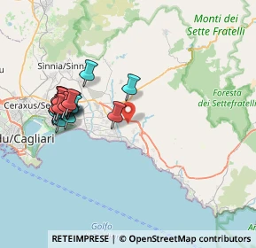 Mappa Via delle Gardenie, 09045 Monserrato CA, Italia (8.485)