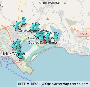 Mappa Via S. Benedetto, 09045 Quartu Sant'Elena CA, Italia (3.395)