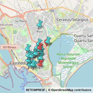 Mappa Mercalli, 09129 Cagliari CA, Italia (1.8385)
