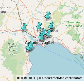 Mappa Mercalli, 09129 Cagliari CA, Italia (9.75083)