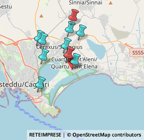 Mappa Via Wolfgang Amadeus Mozart, 09045 Quartu Sant'Elena CA, Italia (3.21909)