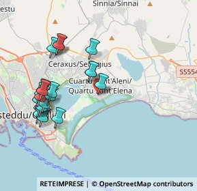 Mappa Via J.S. Bach, 09045 Quartu Sant'Elena CA, Italia (4.487)