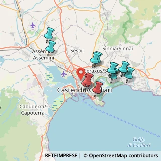 Mappa Via Monte Santo, 09122 Cagliari CA, Italia (6.99077)