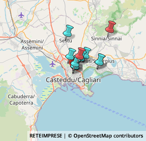 Mappa Dietro al distributore AGip di, 09121 Cagliari CA, Italia (3.64182)