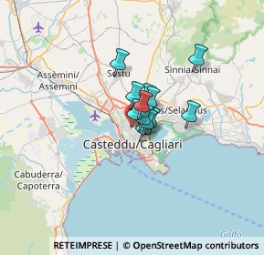 Mappa Dietro al distributore AGip di, 09121 Cagliari CA, Italia (3.3375)