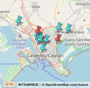 Mappa Dietro al distributore AGip di, 09121 Cagliari CA, Italia (2.38636)