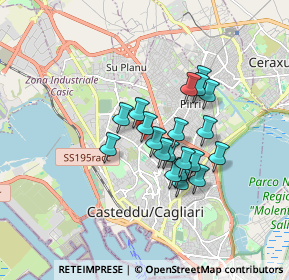 Mappa Dietro al distributore AGip di, 09121 Cagliari CA, Italia (1.422)