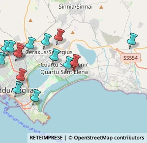 Mappa Via Ciro Menotti, 09045 Quartu Sant'Elena CA, Italia (5.53133)