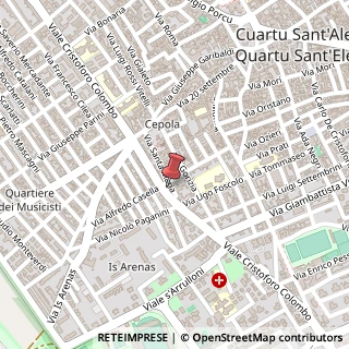 Mappa Viale C. Colombo, 129, 09045 Quartu Sant'Elena, Cagliari (Sardegna)