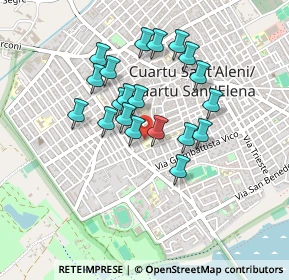 Mappa Via Giacomo Leopardi, 09045 Quartu Sant'Elena CA, Italia (0.4005)