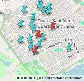 Mappa Via Giacomo Leopardi, 09045 Quartu Sant'Elena CA, Italia (0.5035)