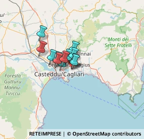 Mappa Via Giacomo Leopardi, 09045 Quartu Sant'Elena CA, Italia (7.33583)