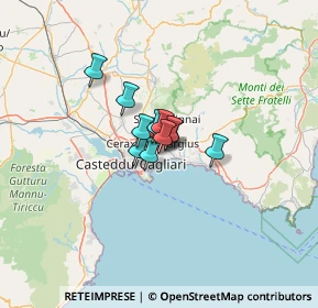 Mappa Via Giacomo Leopardi, 09045 Quartu Sant'Elena CA, Italia (6.08727)