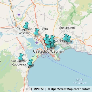 Mappa Via Redipuglia, 09122 Cagliari CA, Italia (6.01538)