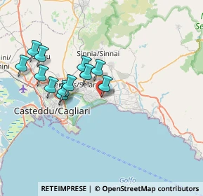 Mappa Via Gen. C. A. dalla Chiesa, 09045 Quartu Sant'Elena CA, Italia (7.6325)