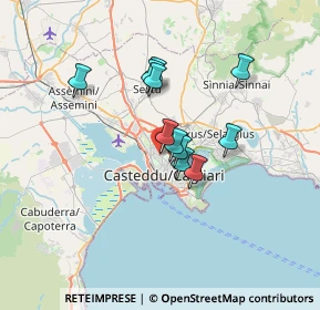 Mappa Via Anglona, 09121 Cagliari CA, Italia (5.45455)