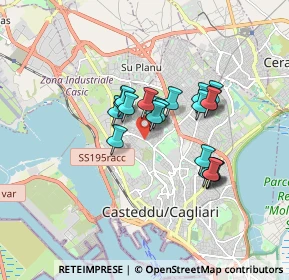 Mappa Via Is Mirrionis, 09121 Cagliari CA, Italia (1.4005)