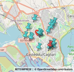 Mappa Via Anglona, 09121 Cagliari CA, Italia (1.529)