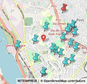 Mappa Via Is Mirrionis, 09121 Cagliari CA, Italia (1.2595)