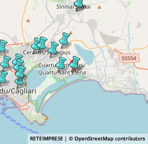 Mappa Via Livatino, 09045 Quartu Sant'Elena CA, Italia (5.63733)