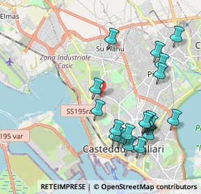 Mappa Via Trincea delle Frasche, 09122 Cagliari CA, Italia (2.39895)