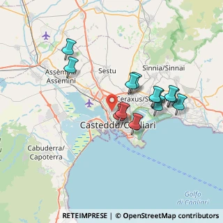 Mappa Via Trincea delle Frasche, 09122 Cagliari CA, Italia (7.03846)