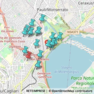 Mappa Via Giovanni Battista Venturi, 09131 Cagliari CA, Italia (0.8425)